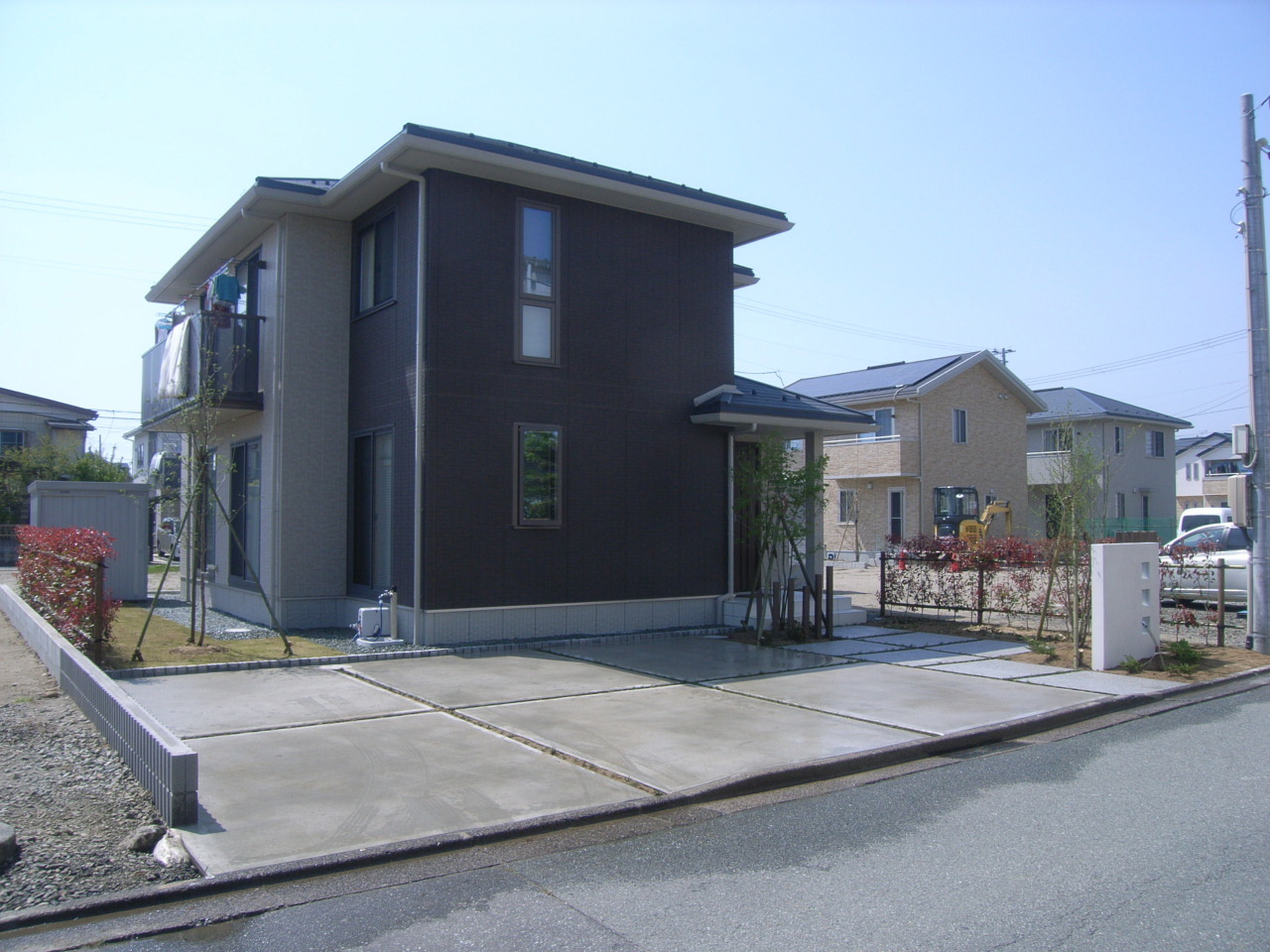 外構工事　施工完了　拡大できます